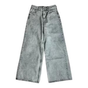 H&M Divided Gray Wide Leg High Rise Jean Size 2